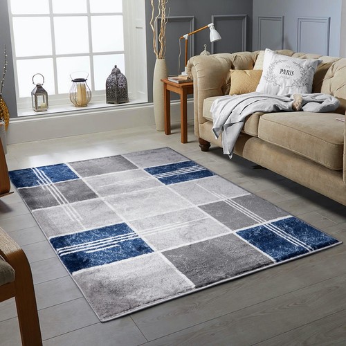 Modern design rug silver grey - modern,