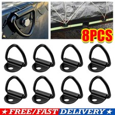 8pcs Lashing Rings Hook Tie Down Ring Load Anchor Trailers Forged Vans Truck Car