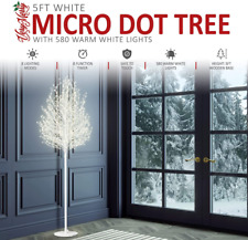 Micro Dot Birch Twig Pre-lit Christmas Tree with LED Lights Indoor Grade: A Used