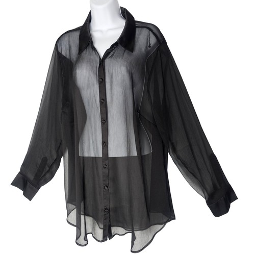 Torrid sheer button down - sheer,