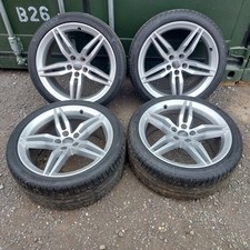 GENUINE  19 AUDI A5 A4 ALLOY WHEELS 5 X 112 A6 PASSAT SKODA EXCELLENT 255 35 19