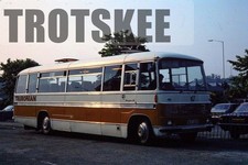 35mm Slide Embankment Plymouth Bedford SB5 Duple MJY22H 1977 Original