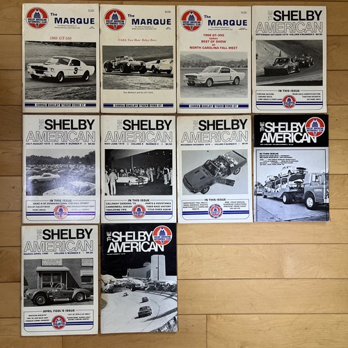 Shelby american saac - lot, 10