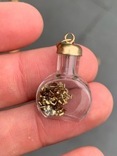 9ct Gold Bottle Large Charm/Pendant, Vintage 9k 375,  3.2g