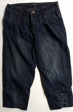 Denim pedal pushers / cropped