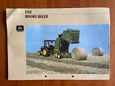 John Deere 550 Round Baler Brochure / Leaflet