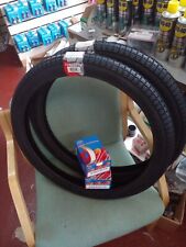 VEE RUBBER  TYRES AND TUBES. 2.25-19 (23 x2.25) 2 tyres 2 tubes.Classic mopeds