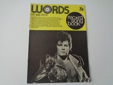 WORDS - RECORD SONG BOOK -