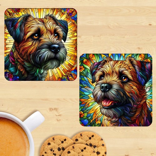 Border terrier dog - border, stained