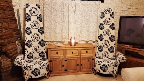 Pair floral potenza - of, chairs