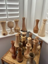 Hand carved wooden bud - bud, vases