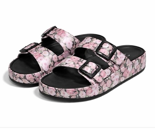 Floral pool sliders - floral, sandals