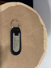 Jaguar Key Ring Leather Chrome
