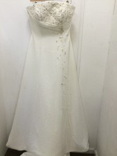 Mori Lee Size 12 Strapless Beaded Wedding Dress