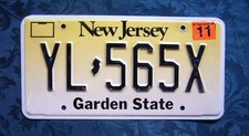 YL-565X NEW JERSEY Dated 2000,  American Licence Plate 12"x6"