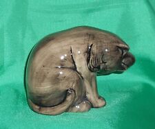Q Quail Pottery Cat figurine