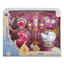 New! Belle "Be Our Guest" Singing Tea Cart Play Set Beauty and the Beast Disney