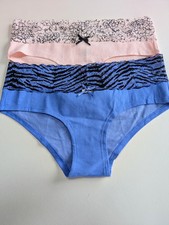 Ex catalogue Knickers Size 8, Pack Of 2, Lace Top, Pink And Blue 