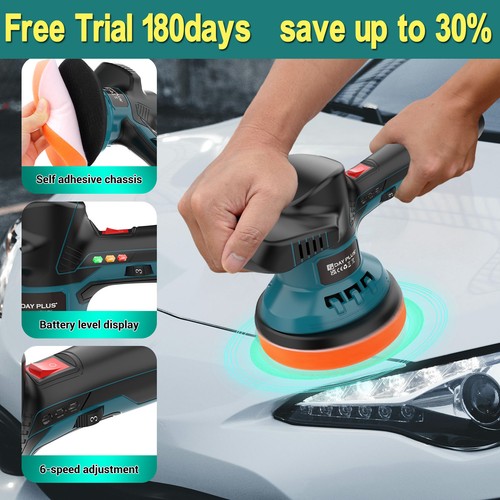 Speed cordless car polisher - 6-speed,