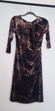 Womens Velvet Leopard Print