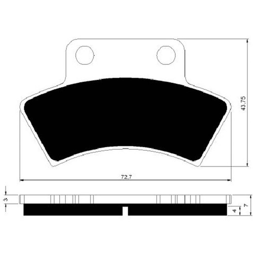 Goldfren synthetic brake pad - synthetic,