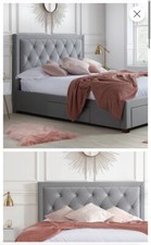 4ft6 double bed frame with storage