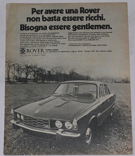 1971 rover 3500 advertising - rover,