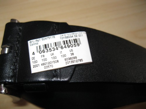 Boss belt 42inch black mens - boss,
