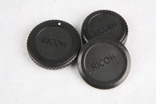 set RICOH 52mm push on front, bayonet rear &  body cap (KR-10 super/Pentax K)