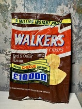 1995 RARE Walkers Crisp Packet – Vintage Retro Snack Wrapper