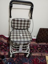 Prestige Engineering Mobility Walk And Rest 3-in-1 Shopping Trolley With Seat