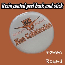 Ken cobbing resin badges - cobbing,