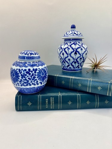 Pair vintage miniature - miniature, blue