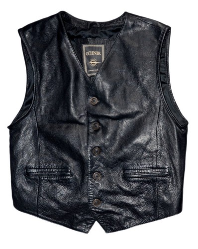 Ochnik leather vest men - leather,