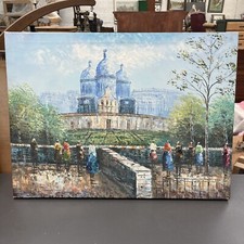 Large Oil On Canvas Painting