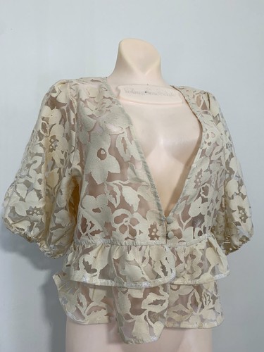Nwt zara woman ecru - ecru, organza
