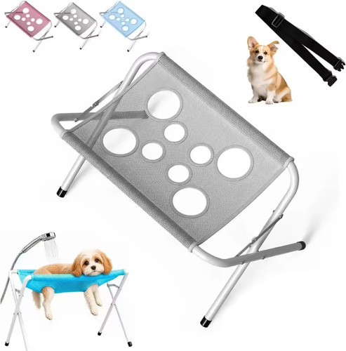 Foldable pet grooming hammock - foldable,