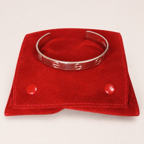 Cartier love bangle 750 white - cartier,