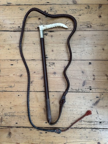 Vintage swaine hunting whip - swaine,