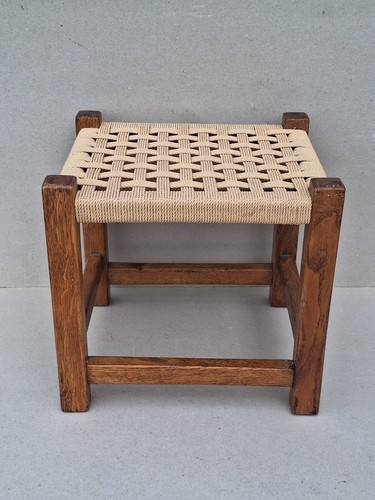 Vintage french wood stool - french,