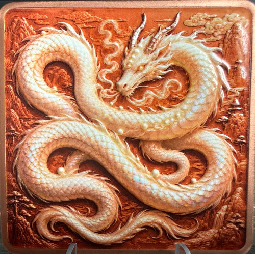 5oz dragon pure copper - 3d,