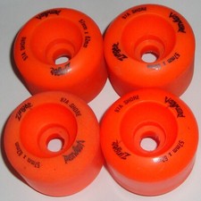 VANGUARD Zinger 62mm 97a  Skateboard Wheels Orange - 80s Old School - Pool Style