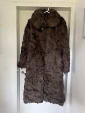 Real Fur Ladies Long Coat Size XXL