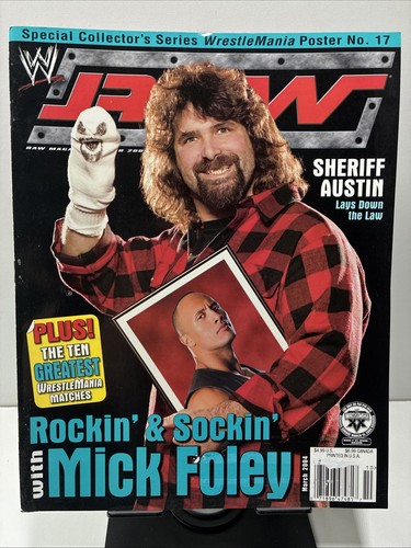 Wwe raw magazine march - wwe, 2004