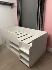 White Kids Mid Sleeper Cabin