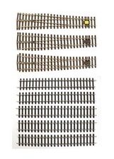 PECO 'O' GAUGE LOT OF 8 ASSORTED STRAIGHT/ RIGHT HAND TURNOUT TRACK