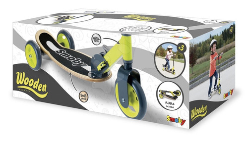 Smoby wooden wheel push - wooden,