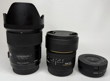 Sigma 35mm f/1.4 Art Lens + 15mm f/2.8 EX DG Fisheye Lens for Canon EF Mount