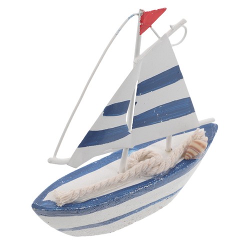 Wood sailboat figurine classic - figurine,