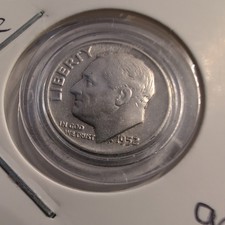 1952 Roosevelt One Dime EF 90%